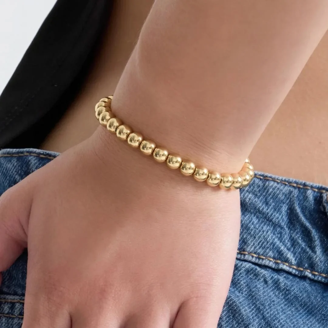Bracelet Beaded Elastic Waterproof Jewelry